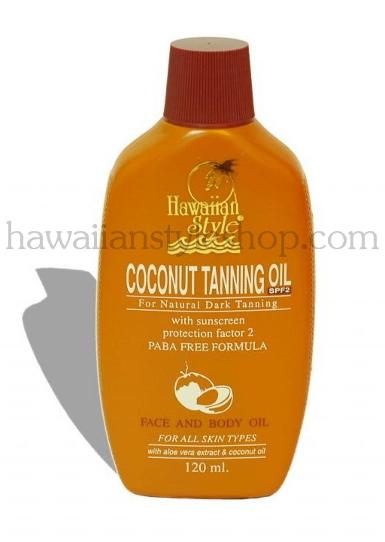 ครีมกันแดด HAWAIIAN STYLE COCONUT TANNING OIL SPF 2  120 ml.
